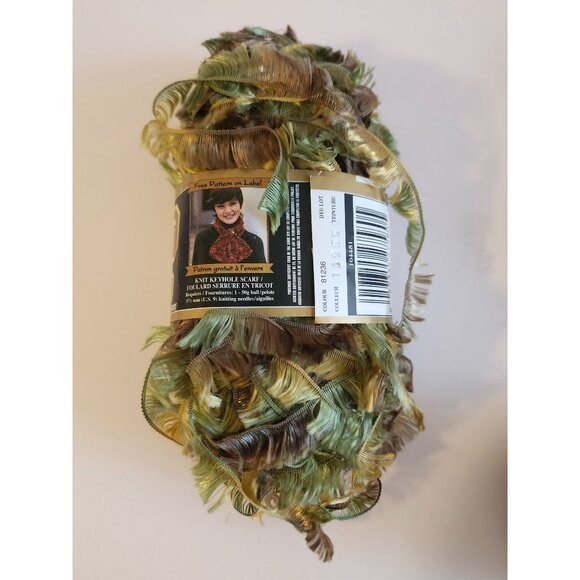 Bernat Mallard Boa Yarn Exotic 100% Polyester Eyelash 4 Skeins 50g Each - Picture 2 of 3